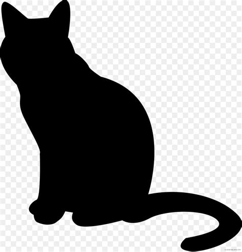 Black Cat Silhouette Printable